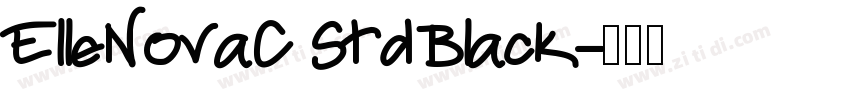ElleNovaC Std Black字体转换
